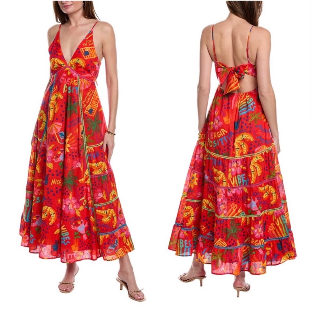 NWT Farm Rio Good Vibes Maxi Dress